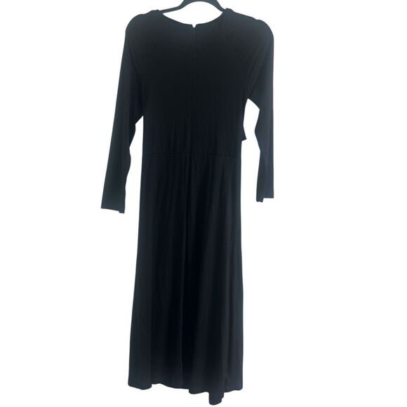 ✨Pixie Market Front Tie Cut Out Midi Black Sz Medium Dress✨ - Picture 5 of 7